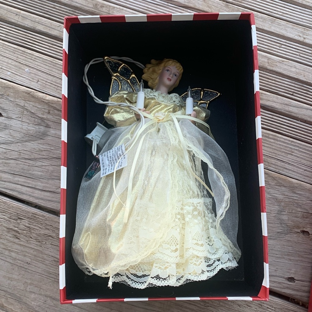 🎄 Angel Tree Topper-Cream Colored